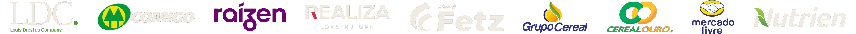 LDC, COMIGO, Raízen, Nutrien, Mosaic, Fetz, Grupo Cereal, Cereal Ouro, Mercado Livre